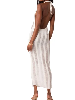 אלגנטי הדפס פרחוני שמלת מקסי עם פרע שרוולים ו-V-המחשוף המושלם לקיץ מסיבות, חופשות החוף