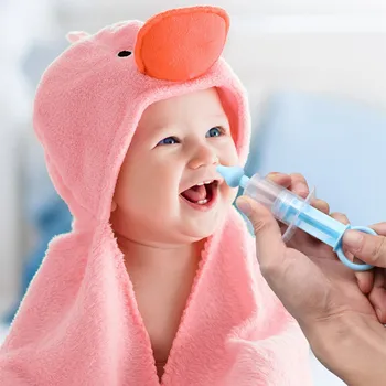 תינוק האף אספירטור מקצועי מזרק משטף אף תינוק האף מנקה שטיפה מכשיר לשימוש חוזר סיליקון האף יניקה טיפ