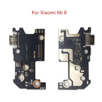 Xiaomi Mi 8 מטען USB נמל עגינה מחבר PCB לוח סרט להגמיש כבלים יציאת טעינה החלפת רכיב חלקי חילוף