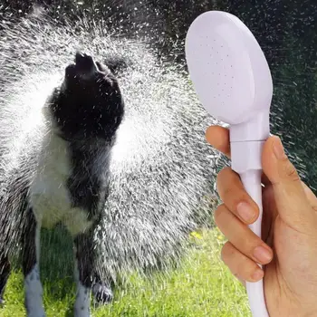 ראש מקלחת נוחה כף יד פלסטיק ברזים לאמבטיה הכלב כביסה מקלחת מצורף שירותים אספקה