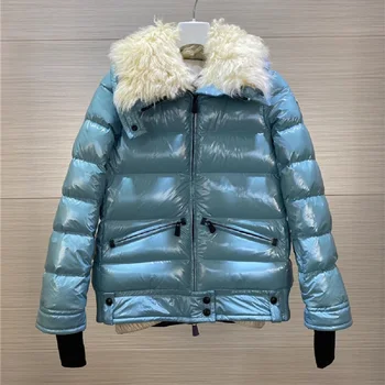 החורף 2022 נשים מעיל מצופה PU חמים של נשים למטה מעיל מעיל חדש באיכות גבוהה העליון הז ' קט y2k בגדים traf חזייה XL