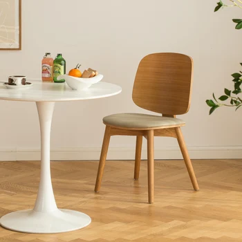 עץ מודרני כסאות אוכל המשרד מבטא נייד מעצב יוקרה נורדי האוכל הכיסא חיצונית Chaises דה סלון ריהוט הבית