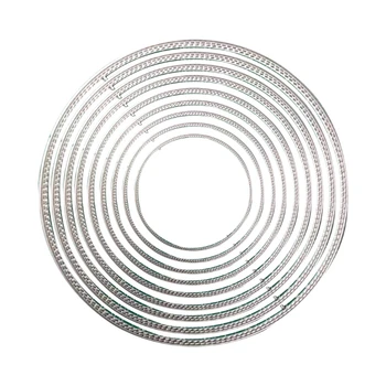 מעגל חיתוך מתכת מת סטנסיל DIY עיצוב אלבום תמונות אלבום כרטיס נייר תבנית עובש הבלטה מלאכה קישוט