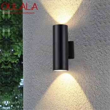 OULALA חיצוני LED מנורת קיר עגול סופר מבריק עמיד למים פטיו פמוטים יצירתי דקורטיביים על מרפסת הגן וילה