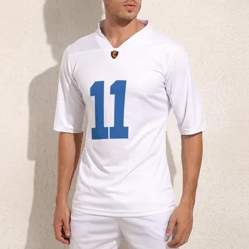 אישית דאלאס לא 11 לבן חולצות כדורגל אופנת מאן רוגבי ג ' רזי אימון מותאם אישית חולצות כדורגל