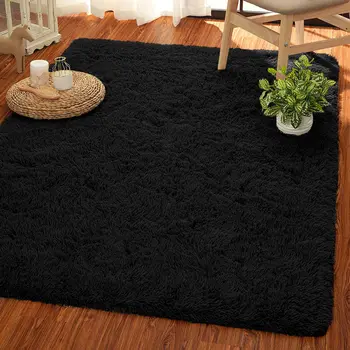 רכות באזור השטיח הפרוותי שטיח שאגי, שטיח לחדר פאזי קטיפה השטיח לעיצוב הבית ילדים שטיחים לשחק מחצלות מודרני לזיין רצפת השטיח