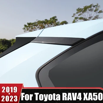 סיבי פחמן חלון אחורי ג עמוד לכסות לקצץ מדבקה טויוטה RAV4 2019 2020 2021 2022 רב 4 XA50 החיצוני אביזרי רכב