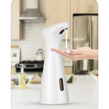 Touchless סבון נוזלי מתקן חכם חיישן הידיים האוטומטית ללא סבון דיספנסר משאבה עבור חדר המטבח.