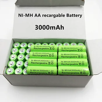 2022 lote 1,2 V 3000 mAh NI MH AA מראש cargado bateras recargables NI-MH recargable AA batera פארא juguetes micrfono דה לה cmara