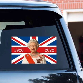 עיצוב חדש מדבקה המלכה אליזבת השנייה, 1926 - 2022 הזיכרון סגנון רכב אוטומטי חלון גוף הדלת מדבקות, מדבקות קישוטי
