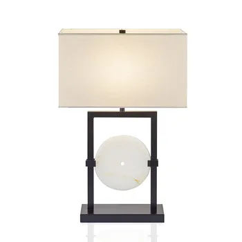 סיני חדש רטרו LED מנורת שולחן יצירתי מודרני מינימליסטי מחקר השינה, הסלון lucite בד בגוון מנורות הלילה