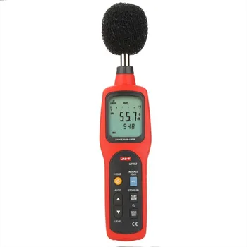 יחידת UT352 דיגיטלי מד רמת קול של 30 130dBA דציבל מטר Profesional אודיו Kebisingan Mengukur Perangkat dengan נתונים Loggin