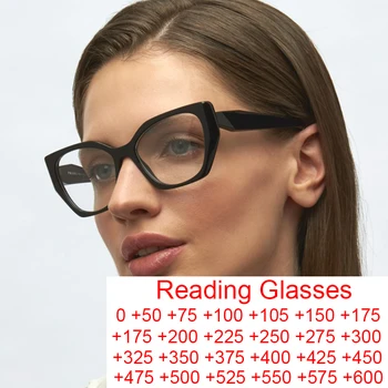 נגד אור כחול משקפי קריאה נשים 2022 מותג היוקרה הגדול מסגרת מצולע מרובע משקפיים בציר המחשב משקפי מגן Eyewear +2