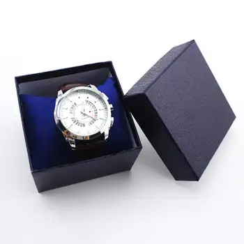 דמוי עור קופסת השעון השעון ארגונית תכשיטים שעוני יד בעל תצוגת תיבת אחסון ארגונית תיק מתנה קופסת מתנה