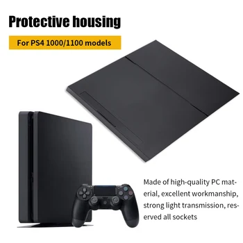 פלסטיק המשחק אביזרים המגונן שחור החלפת העליון לכסות תחתית דיור מקרה PS4 1000/1100/PS41200/PS4 סלים/PS4 Pro