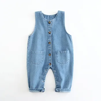 2023 הפעוט הפעוט בנים מכנסיים ארוכים, סרבל סרבל ג 'ינס ילדים תינוק בן סרבל ג' ינס בגדים בגדים בגדים מכנסיים