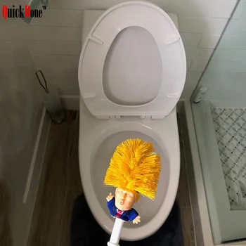 יצירתי דונלד טראמפ מברשת אסלה בשירותים ניקוי כלים המקורי מצחיק טראמפ בבית מלון ציוד ניקוי אביזרים FY0130