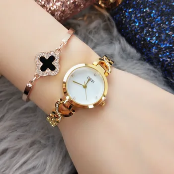 באיכות גבוהה יוקרה שעון זהב נשים שעוני יהלומים גבירותיי צמיד שעוני יד שעון Montre פאטאל אשתו מתנה Dropshipping