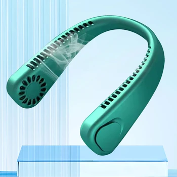 Bladeless נייד מאוורר USB לטעינה מיני נייד מאוורר נוח 3 ציוד מתכוונן רעש נמוך עבור קמפינג טיול דיג