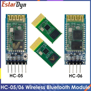 HC-05 HC-06 אדון-עבד 6pin/4pin אנטי-הפוך, משולב Bluetooth סדרתי Pass-Through-מודול אלחוטי סדרתי עבור Arduino