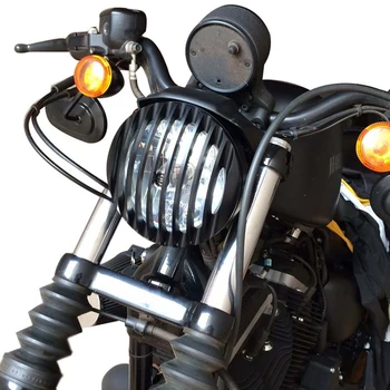 אלומיניום אופנוע פנס גריל CNC לכסות את הארלי דוידסון Sportster XL883 XL1200 2004-2014 הופעות Trike 09-אפ